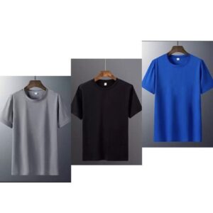 Men 3in1 Plain Round-neck